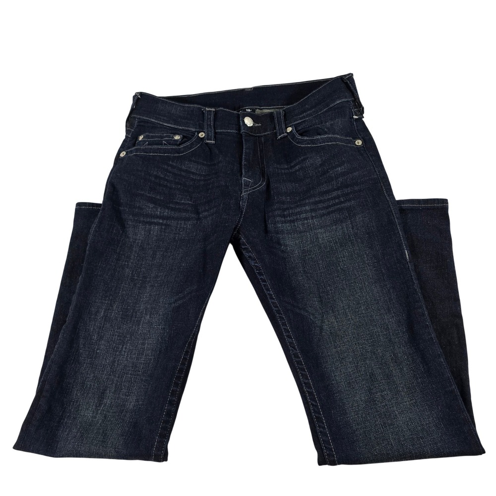True Religion Rocco Relaxed Skinny Jeans Dark Wash Denim Mens 32 RN112790